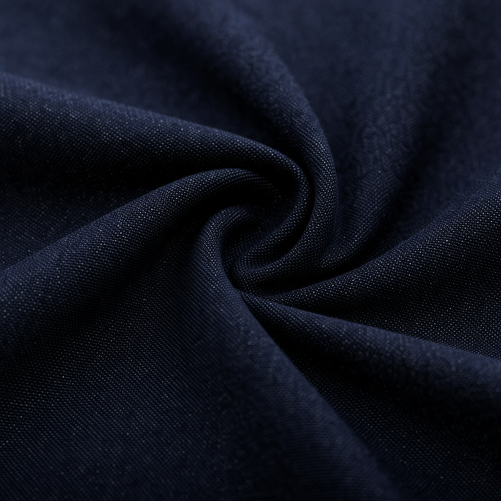 Navy Blue Denim Abaya